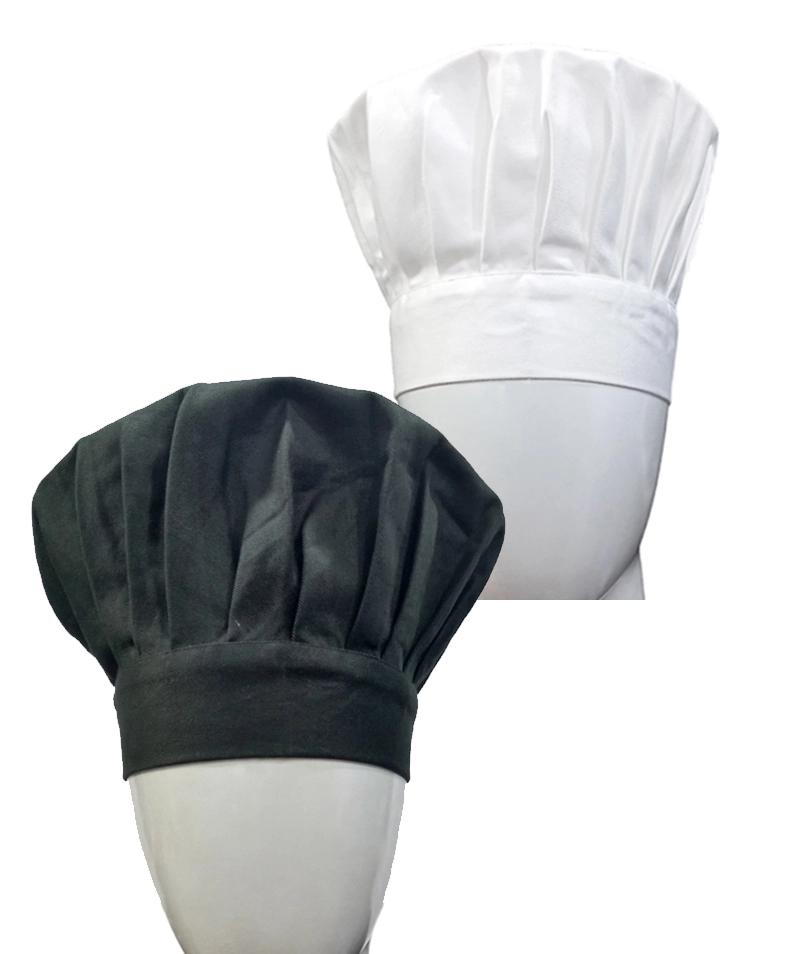 Chef Cap Black and White